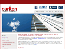Tablet Screenshot of carltonpm.com